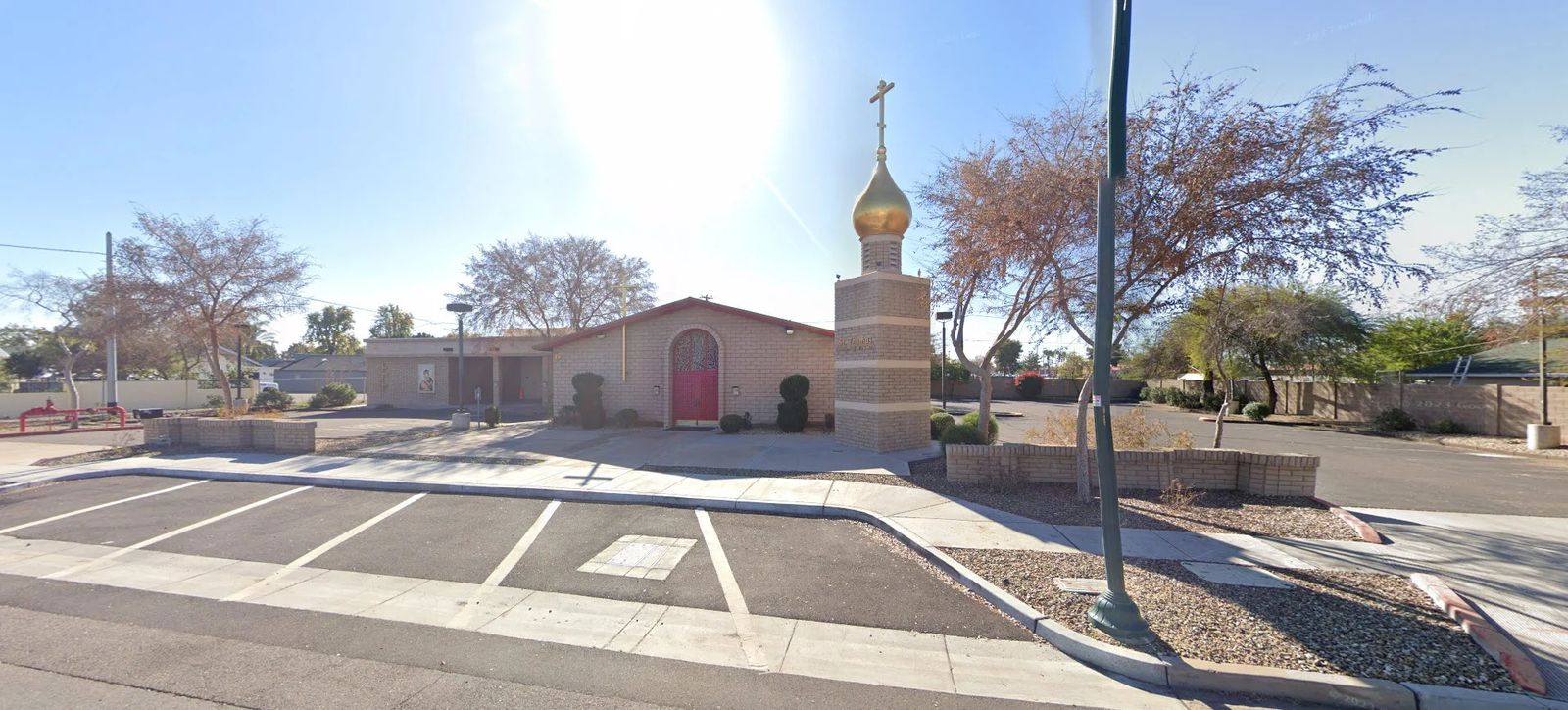 Holy Cross Chaldean Catholic Mission in Gilbert, with its gold dome