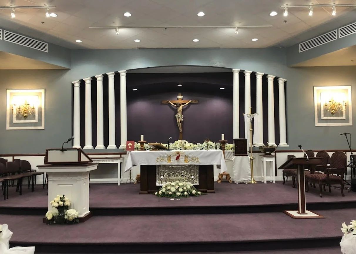 The sanctuary of Holy Family in Phoenix