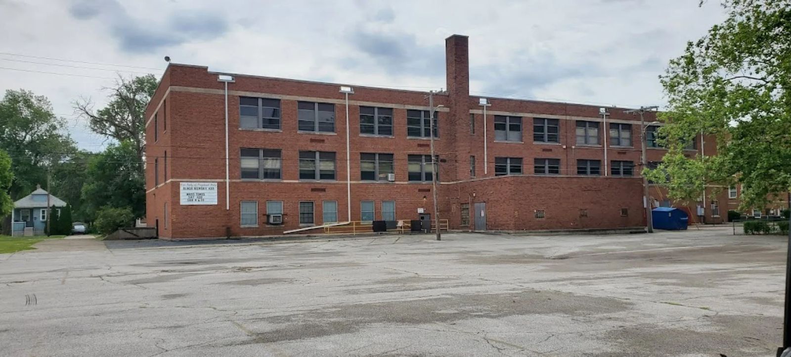 A brick building on the mission campus