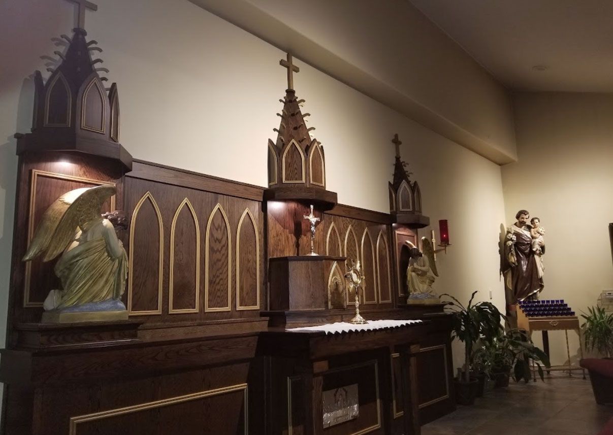 A side altar at St. Joseph in Spring Valley